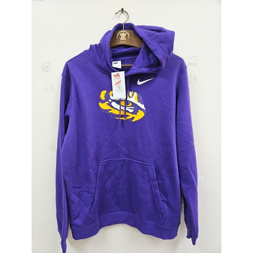 Nike Louisiana State University LSU Football Tigers Hoodie Sweatshirt Mens XL